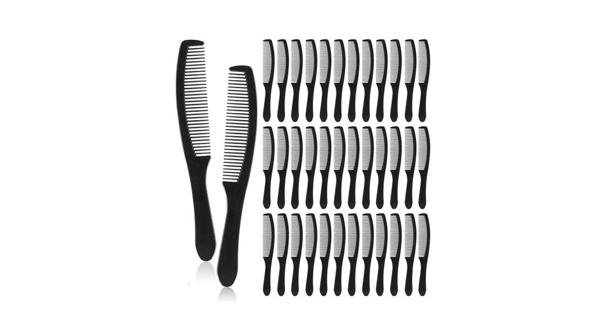 Cjzmbsty Hair Combs Bulk Individually Wrapped, 50 Pcs Disposable Combs