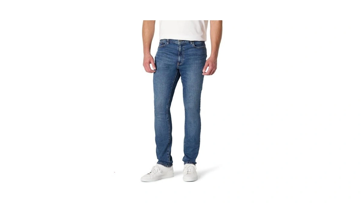 Amazon Essentials Men's Medium Stretch Skinny-fit Jeans, Stone Medium Wash,