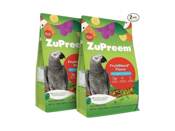 Zupreem Fruitblend Parrot Pellets - Vitamin Fortified Large Bird Food