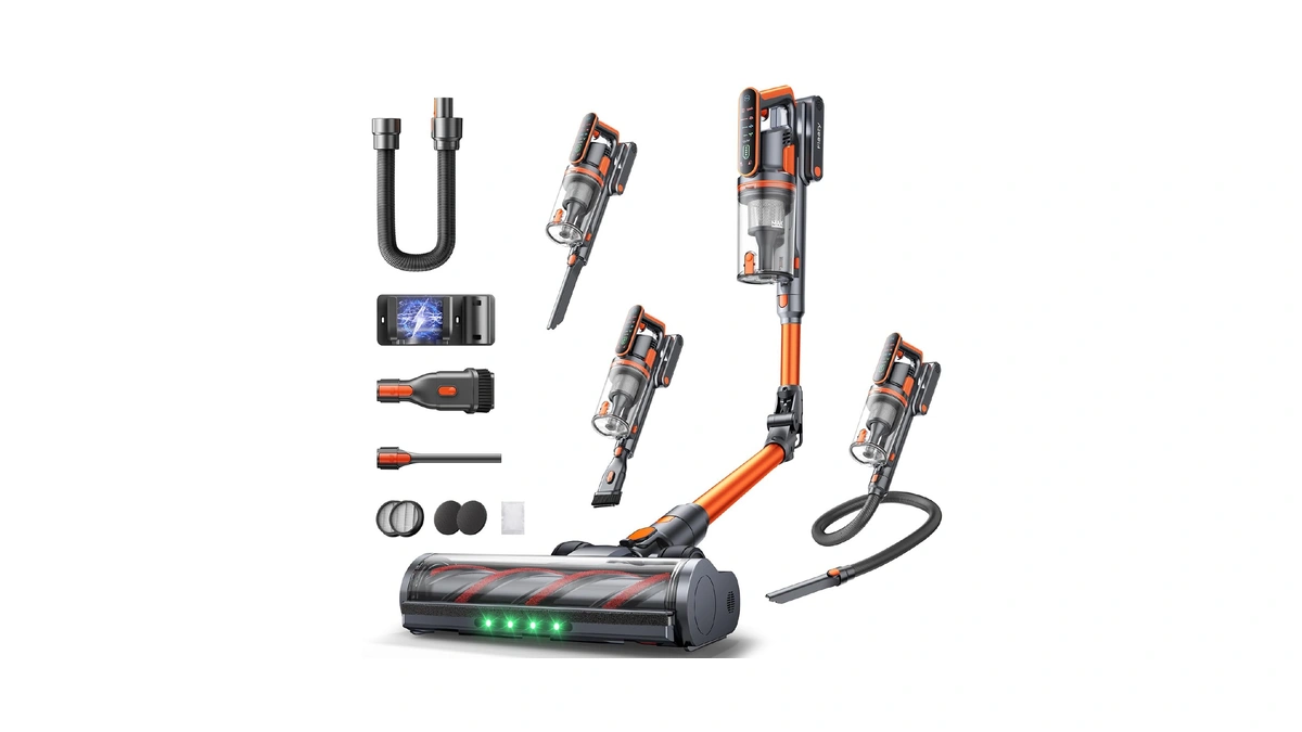 Cordless Vacuum Cleaner, 650w/55kpa/70mins Stick Vacuum Cleaners For Home With