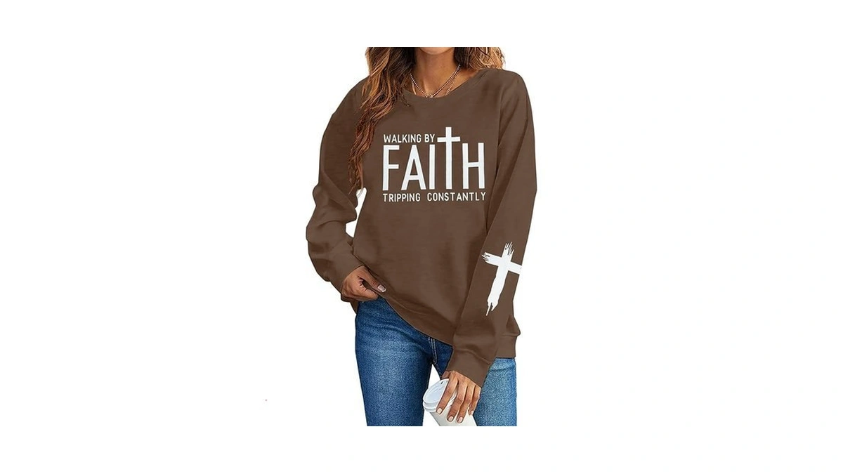 Sfhfy Christian Sweatshirt Women: Jesus Sweatshirts Religious Faith Shirt Inspirational