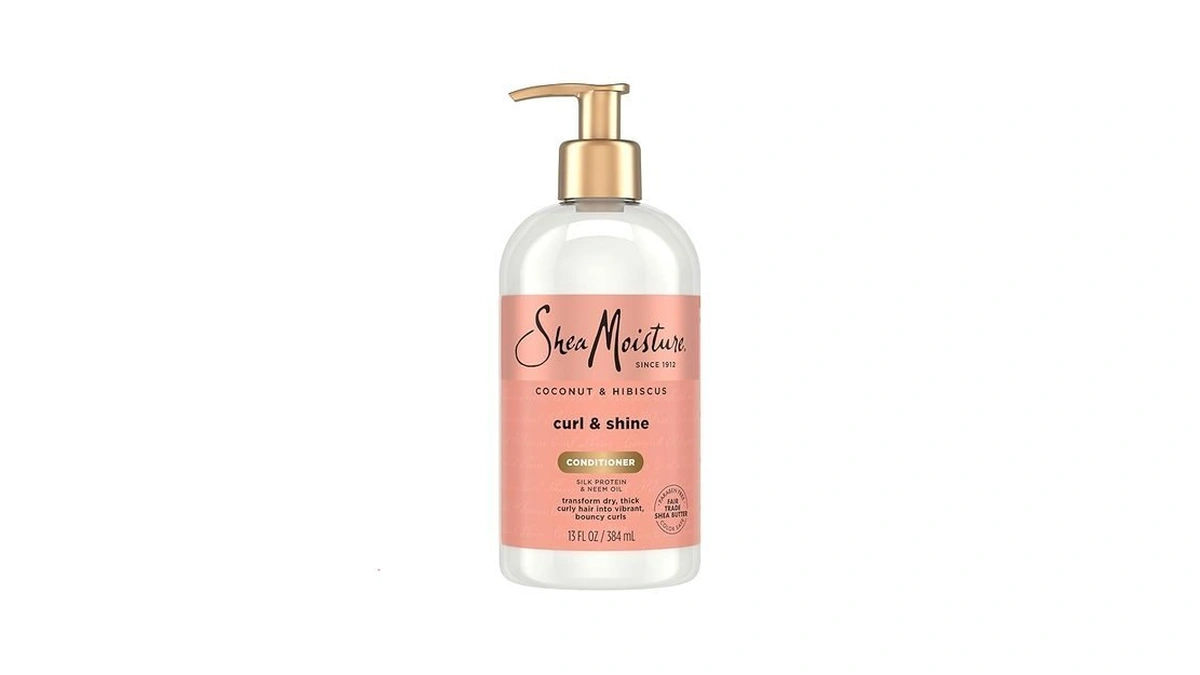 Sheamoisture Curl & Shine Conditioner Coconut & Hibiscus, For Thick,