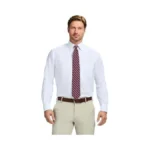 Izod Men's Wrinkle Resistant Stretch Fabric Button Down Collar Dress