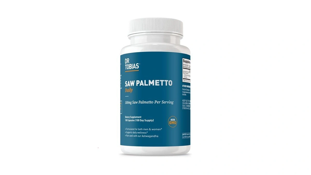 Dr. Tobias Saw Palmetto Supplement, Supports Urinary Health, Hormonal Balance,
