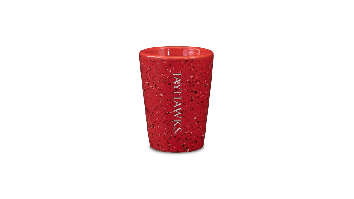 Rico Industries Ncaa Kansas Jayhawks 2oz Ceramic Shot Glass For