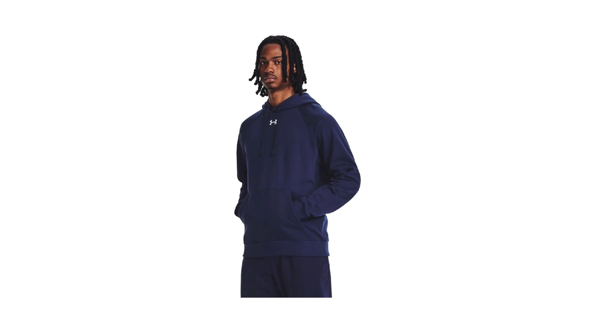 Under Armour Men's Rival Fleece Hoodie, (410) Midnight Navy /