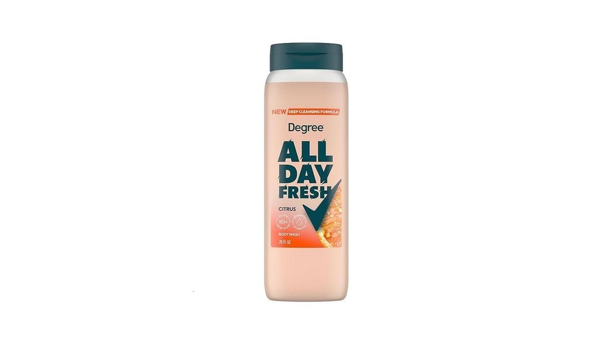 Degree All Day Fresh Body Wash Fresh Citrus Deep Cleansing