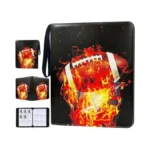 Football Card Binder With Sleeves 900 Pockets, Collectible Football Card