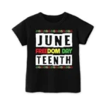 Todder Boys Juneteenth Shirts For Girls Kids, Funny African American