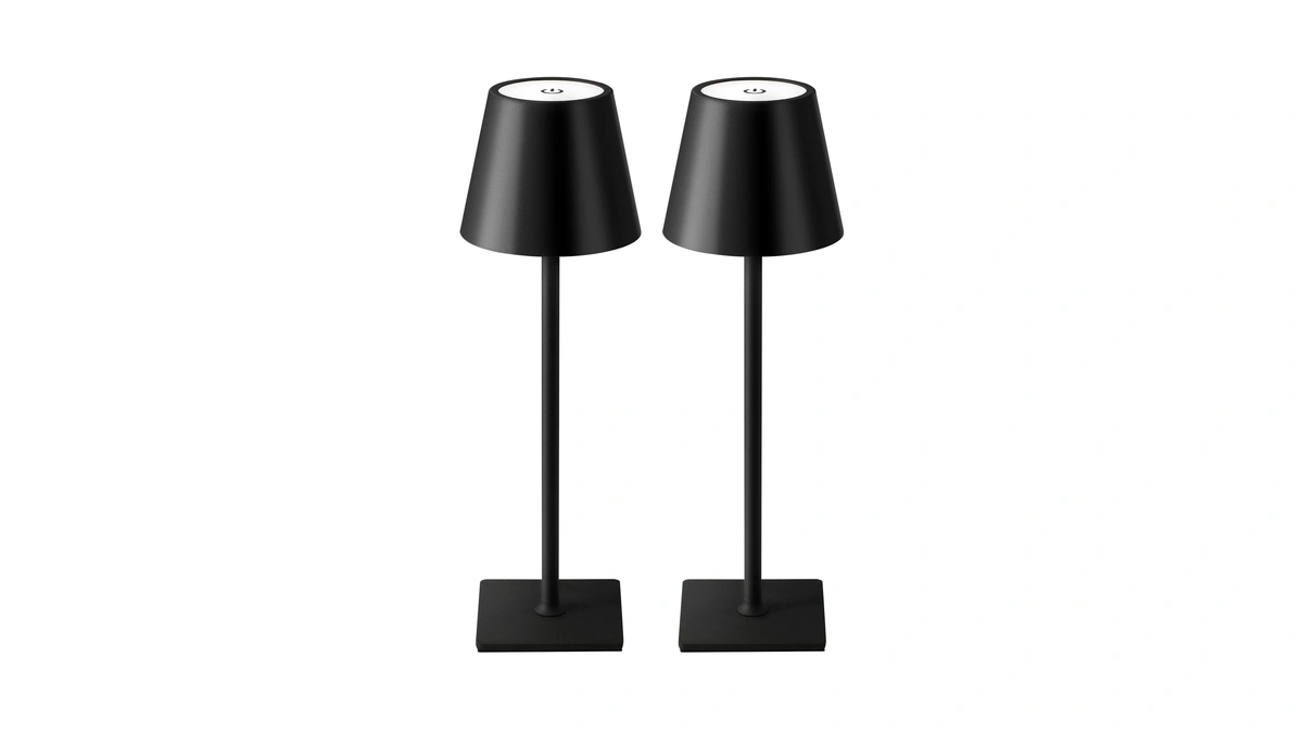 Kdg 2 Pack Cordless Table Lamp, Portable Led Desk Lamps,