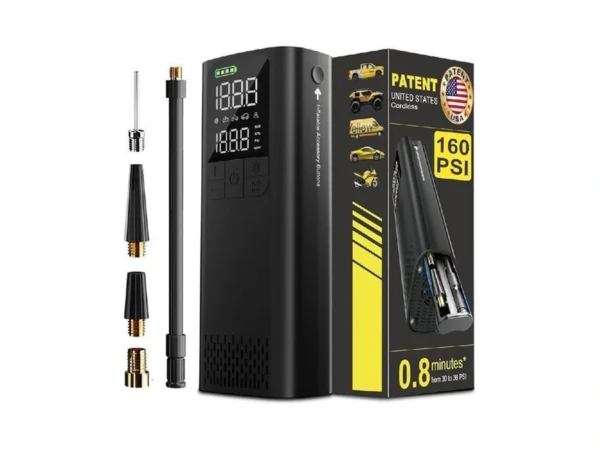 Bbd Car Tire Inflator Portable Air Compressor,0.8 Min Full Inflation