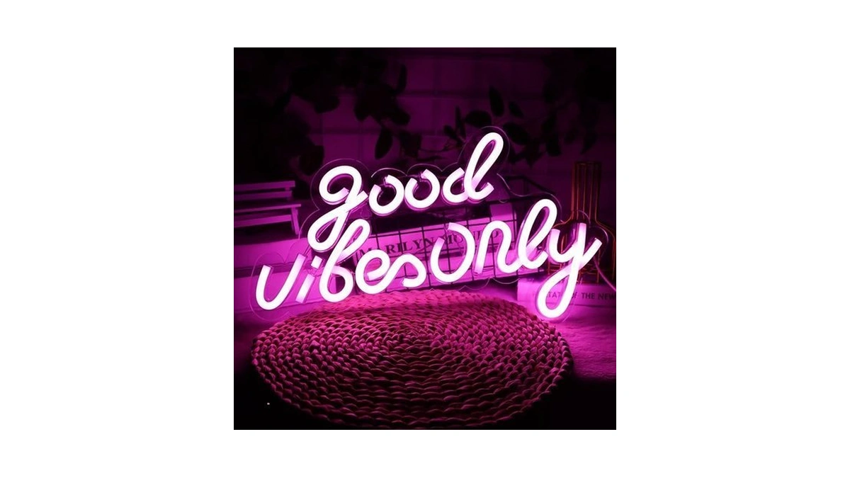 Jfllamp Good Vibes Only Neon Signs For Wall Decor Neon