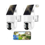 Noaheye Solar Security Cameras Wireless Outdoor, 5g&2.4ghz Cameras For Home