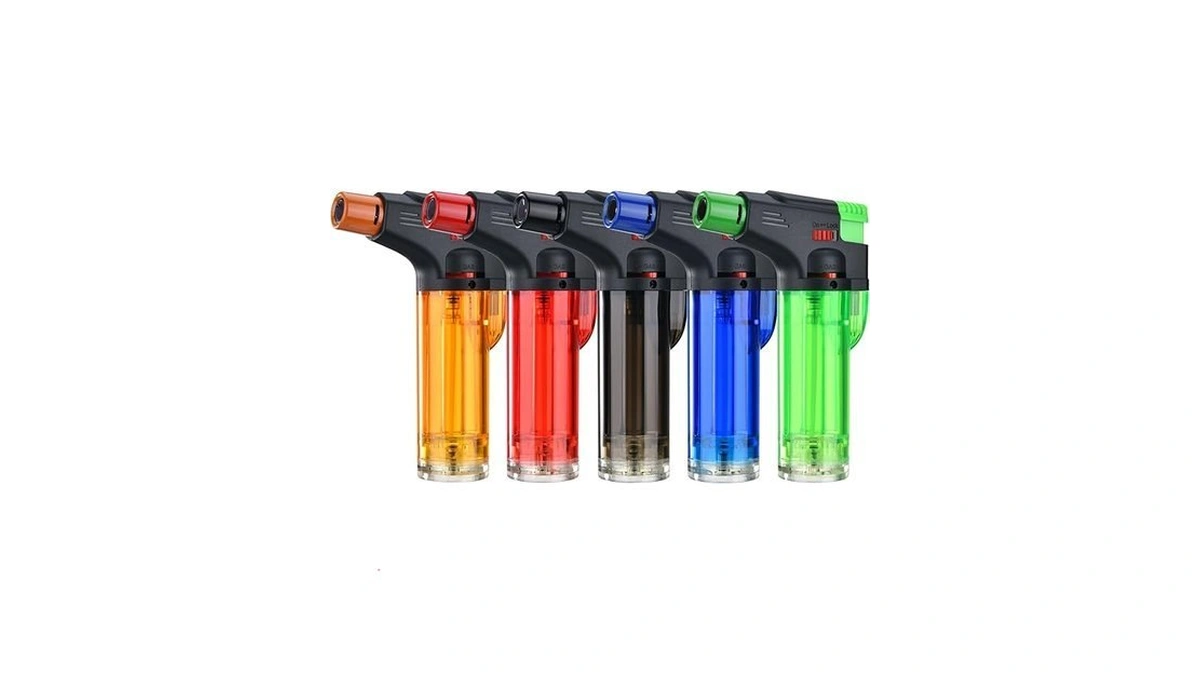 Torch Lighter, 5 Pack, Butane Lighters, Windproof Butane Refillable Jet