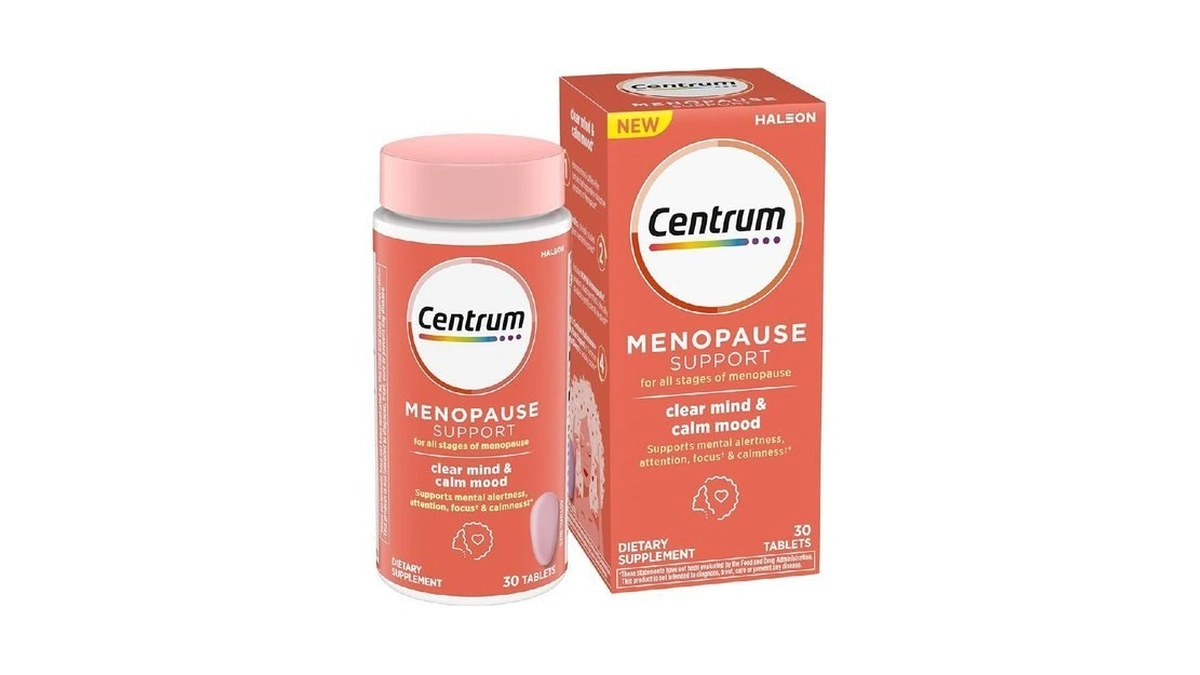Centrum Clear Mind And Calm Mood Menopause Support Tablets, With
