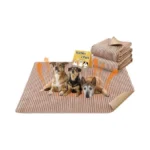 Dog Crate Mat, 2 Pack 36"×54" Flannel Washable Pet Mat