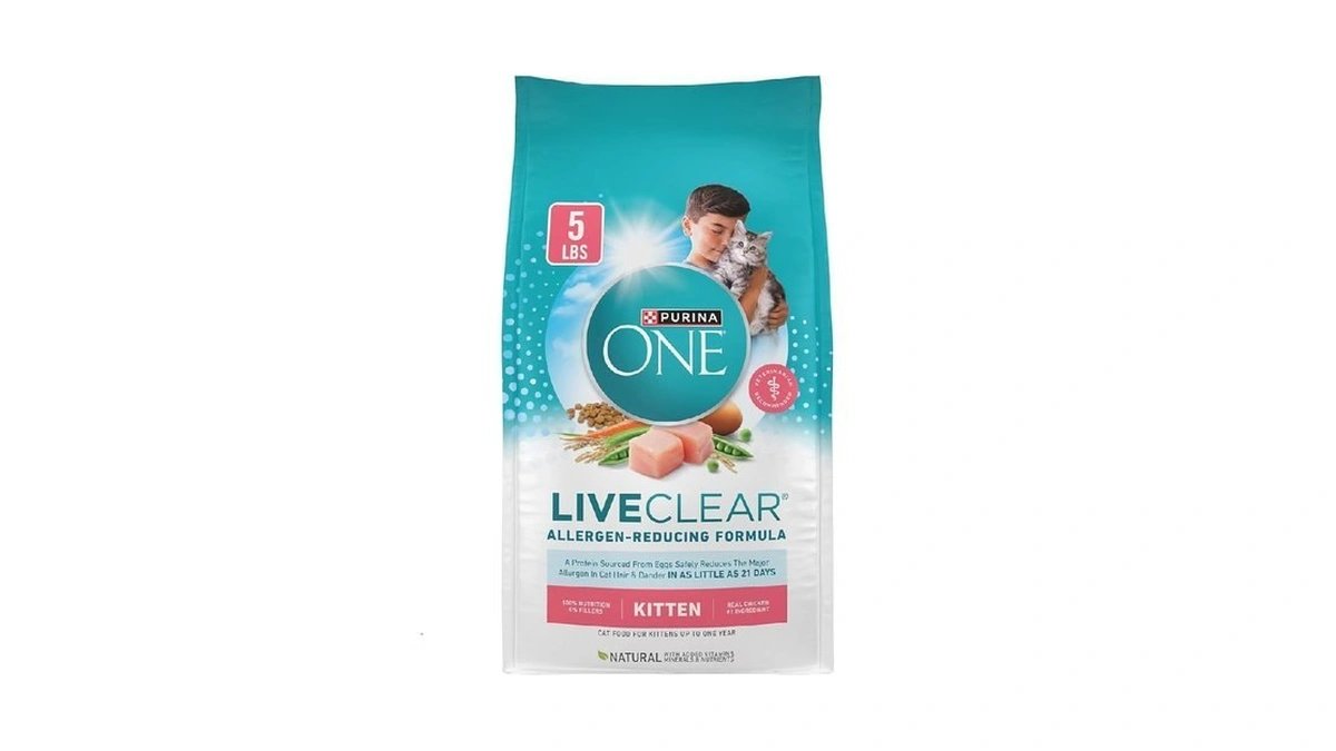 Purina One Liveclear Allergen-reducing Dry Kitten Food Formula With Real