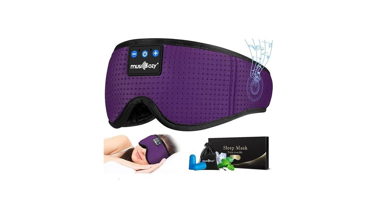 Musicozy Sleep Headphones Masks, Bluetooth Sleep Eye Mask For Sleeping