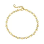 Mtmy Gold Chain Bracelet For Women 14k Gold Plated Dainty