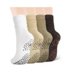Scenicamp Pilates Socks With Grips For Women, 4 Pairs Long