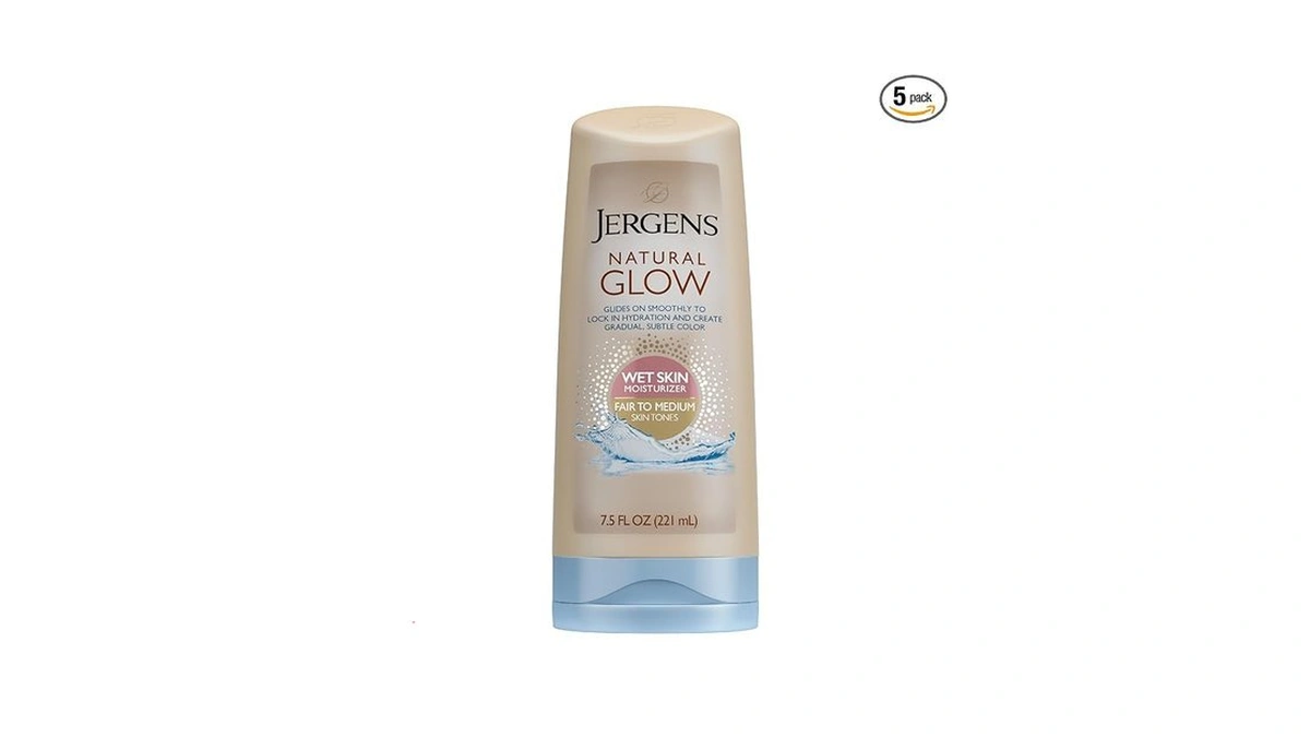 Jergens Natural Glow In Shower Lotion, Self Tanner For Fair