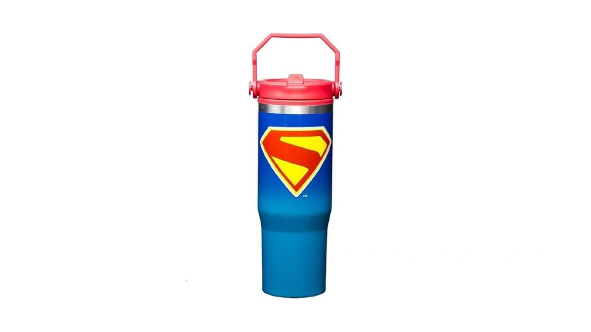 Spoontiques Superman Legacy 30oz Stainless Steel Bottle - 10" Tall,