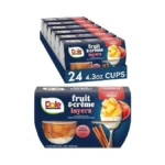 Dole Fruit Bowls Apples & Crème Layers Snacks, 4.3oz 24