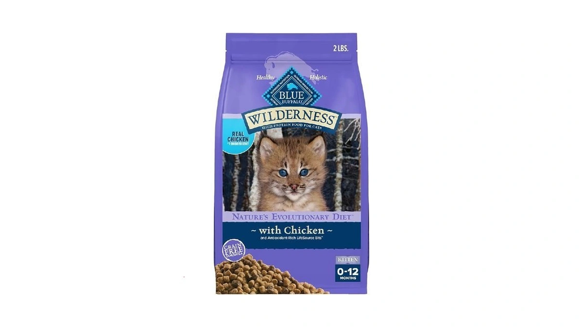 Blue Buffalo Wilderness Natural Kitten Dry Cat Food, With Dha