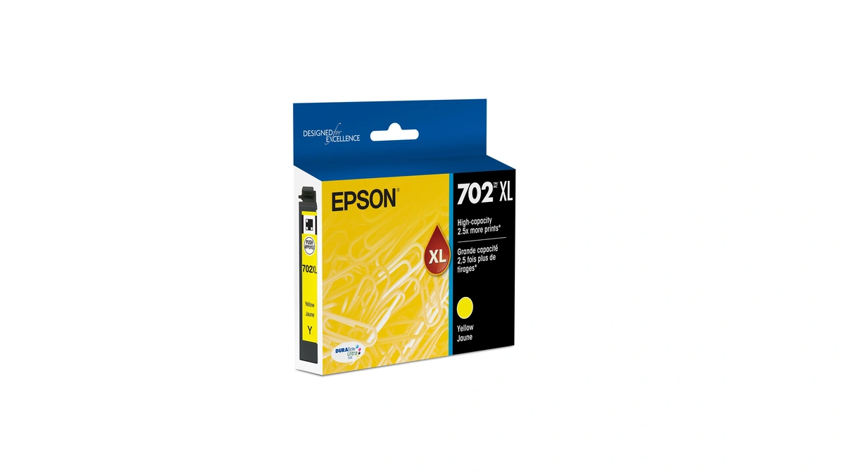Epson 702 Durabrite Ultra Ink High Capacity Yellow Cartridge (t702xl420)