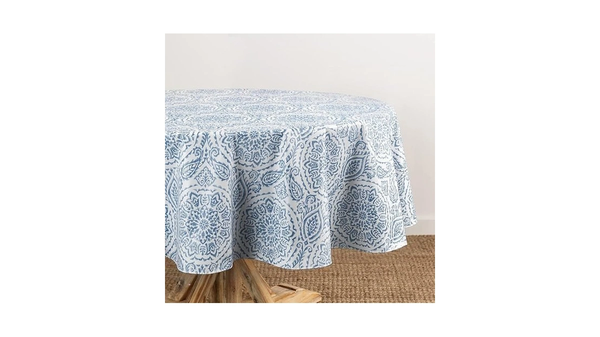Elrene Home Fashions Savannah Boho Paisley Water- And Stain-resistant Vinyl