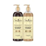 Sheamoisture Strengthen & Restore Shampoo And Conditioner Bundle Jamaican Black