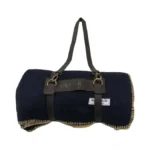 Fireside Wool Blanket With Leather Carrying Strap