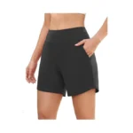Sykooria Women's 6" Athletic Shorts With Pockets High Waisted Stretchy