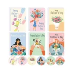 Whaline 30 Pack Happy Mother's Day Cards With Envelopes Stickers