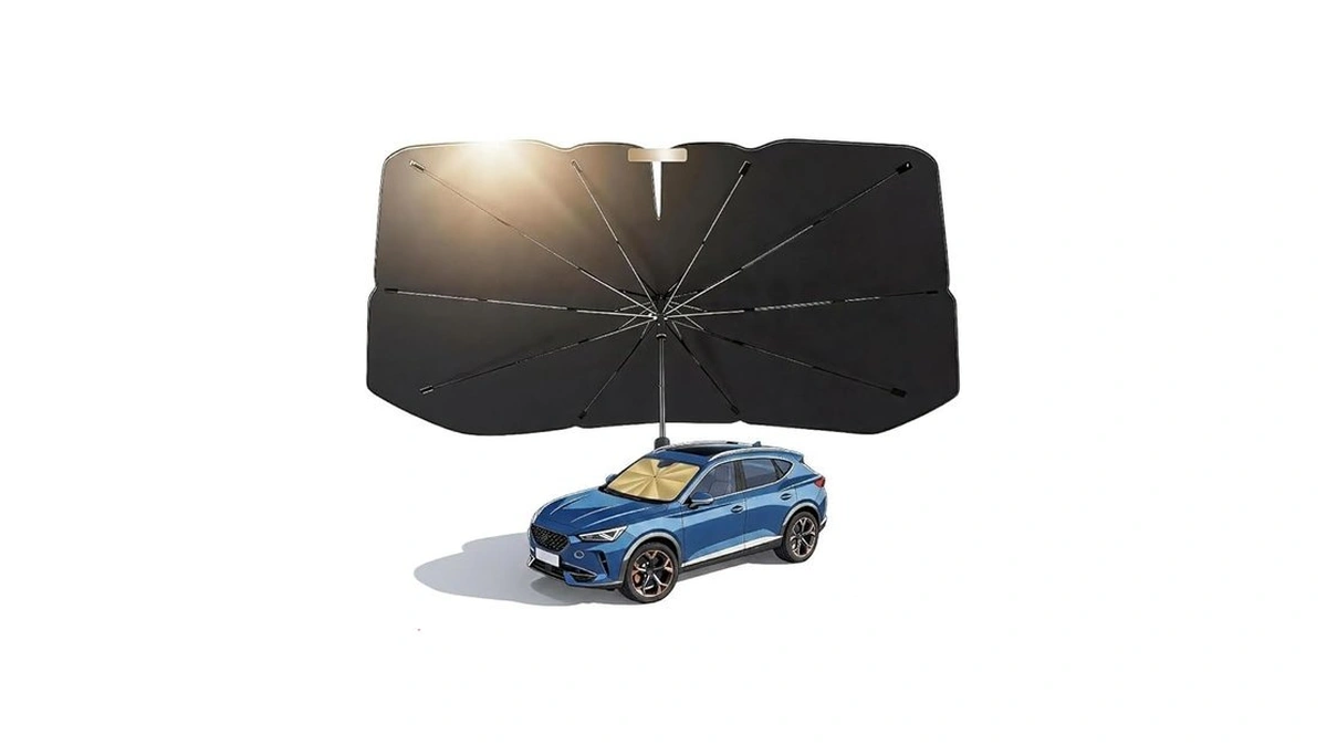 Qryxalith Windshield Sun Shade Umbrella,car Windshield Umbrella Sun Shade,fits Various