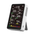 Professional Indoor Air Quality Monitor With Aqi Alerts, Portable Real-time
