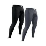 Real Men 28in Nylon Leggings B Pouch Lrg 2pk Blk/gry