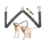 Brilliant Paw Double Dog Leash Coupler, No Tangle 360° Swivel