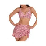 Ajisai Hign Waisted Bikini Sets For Women Swim Skirt Criss