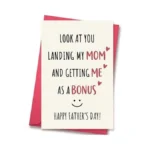 Bryubr Funny Fathers Day Card For Stepdad From Daughter Son: