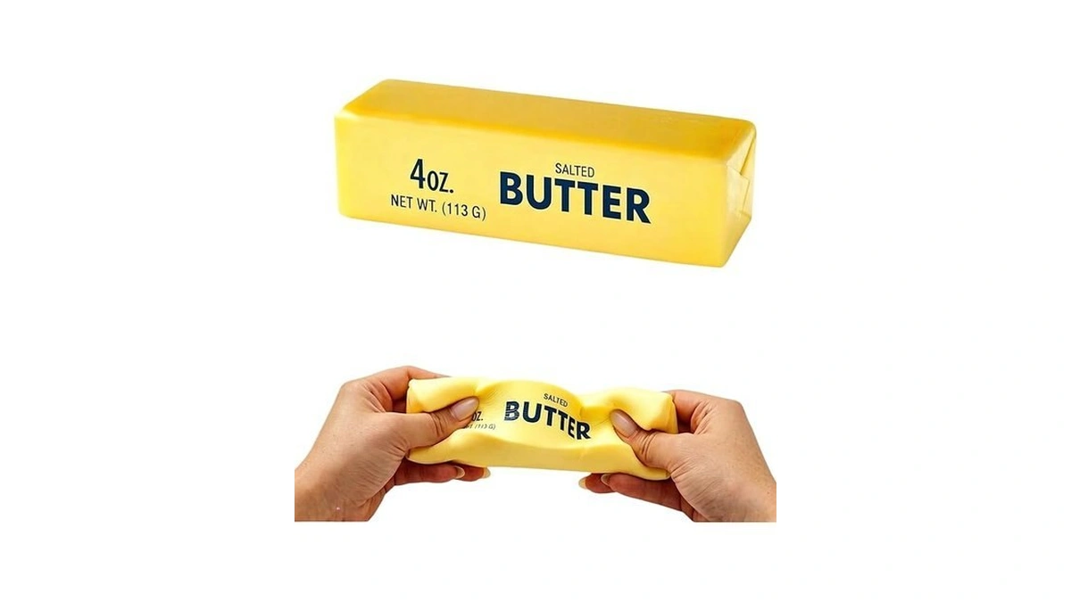 Butter Squishy Slow Rising Squeeze Toy, Soft Squishy Butter Stick,