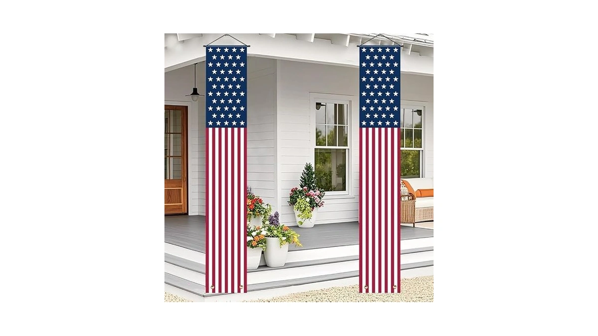 4th Of July Decorations Outdoor Independence Day Hanging American Flag