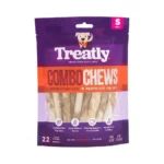 Treatly Combo Chews Beefhide Twist Sticks 5" W/beef Meat Wrap