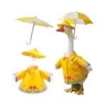 Memxike Raincoat Porch Goose Outfits With Umbrella Hat, 23" Geese
