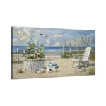 Artzon Beach Scene Wall Art – Relaxing Large Blue Tropical