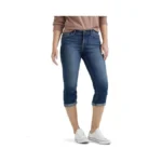 Lee Women's Flex Motion Regular Fit 5 Pocket Capri Jean,