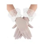 Avidlove Women Lace Gloves Wedding Tea Party Gloves Bow Short