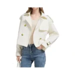 Orolay Chiione Women's Cropped Trench Coat Waterproof Lightweight Double Breasted