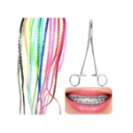 2bdent 20-pack Colorful Power Chains(continuous) For Braces, 20cm Orthodontic Elastic