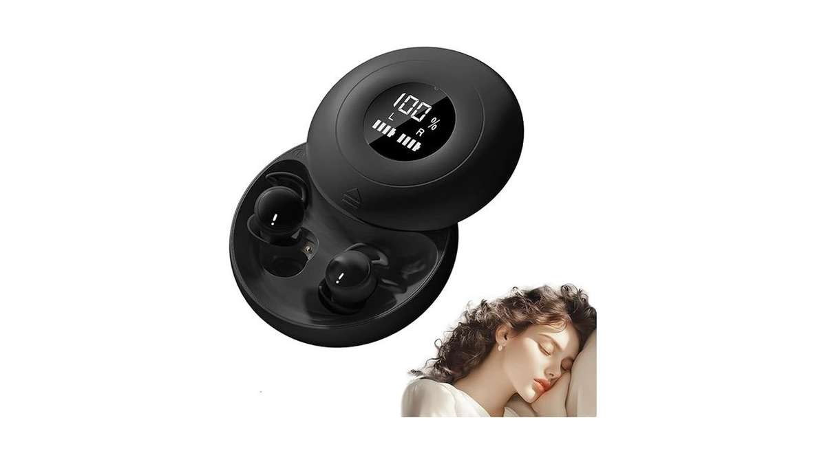 Sunvito Sleep Earbuds Bluetooth 6.0, Mini Invisible Silicone Sleep Earbuds